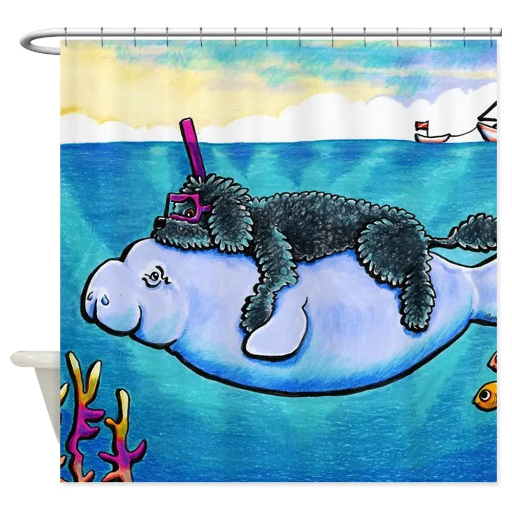 

Unique Water Babies Shower Curtain Decorative Fabric For Bathroom Polyester