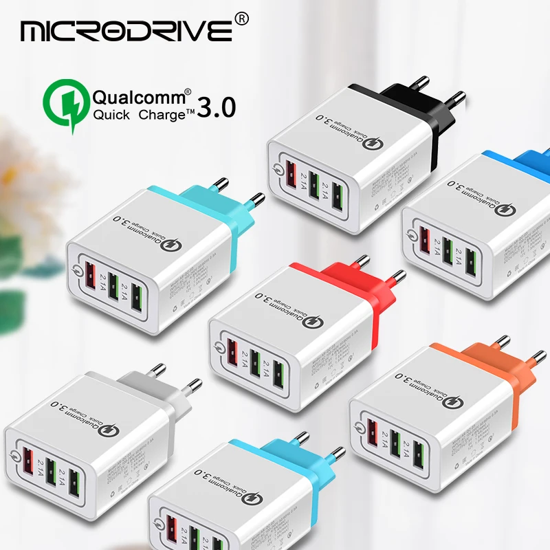 Быстрая зарядка 3 0 USB Зарядное устройство 5V 2.4A QC3.0 кабель для быстрой зарядки