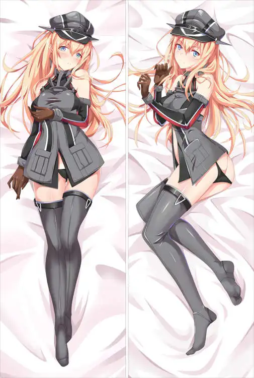 Kantai collection аниме персонажи сексуальная девушка Prinz Eugen & Bismarck наволочка для подушки