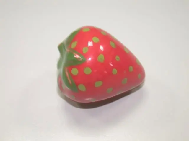 

12pcs lot strawberry ceramic cabinet knob