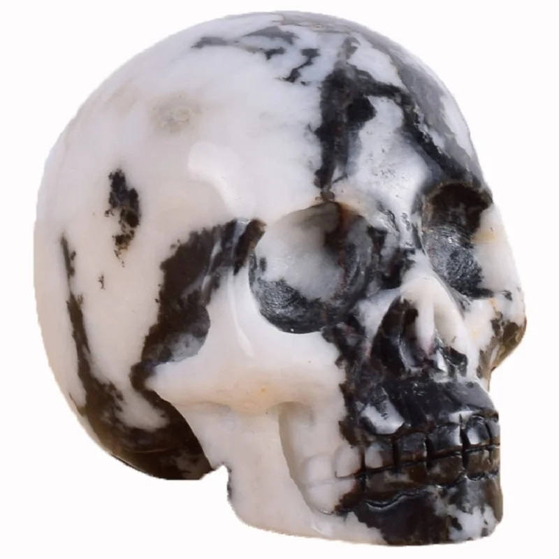 

2.0inch Natural Quartz mineral stone sphaerite skull artificial precision carving gems artware
