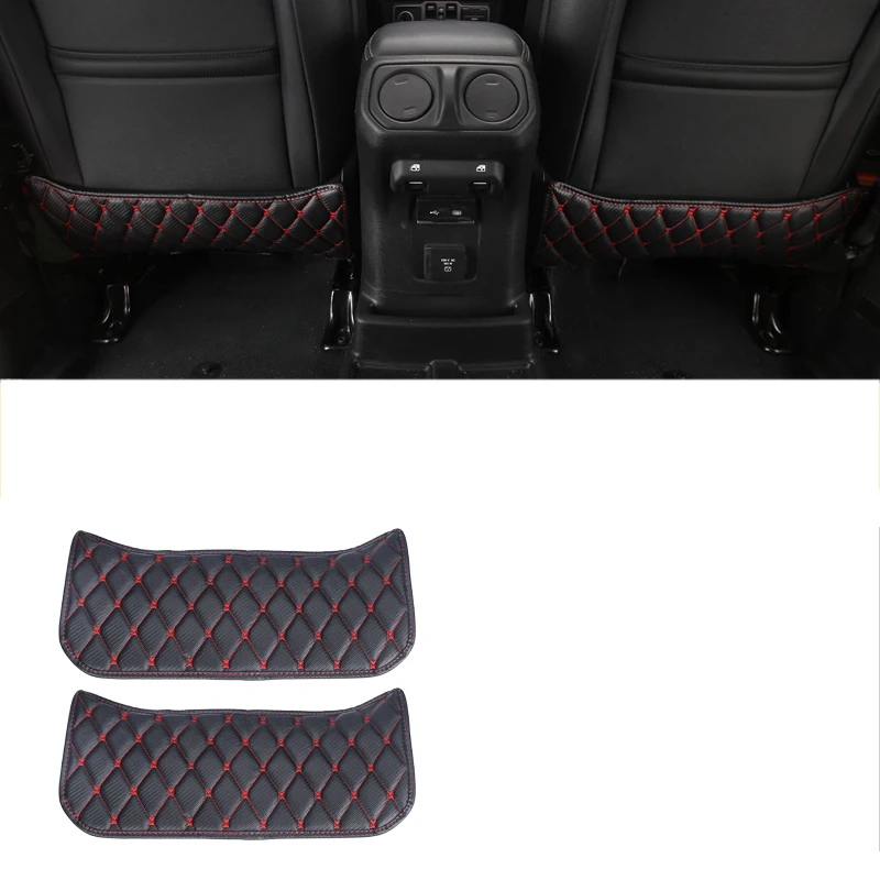 black red wire Lsrtw2017 волоконно-кожаное автокресло анти-удар коврик для jeep wrangler JL - Название цвета: black red wire