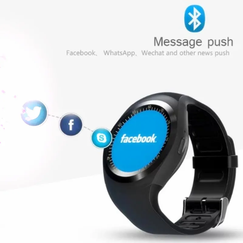 Фитнес трекер Bluetooth smart watch Y1 независимая поддержка уведомления о вызовах и с Nano SIM
