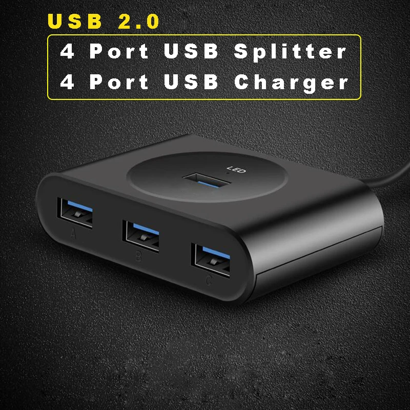 USB HUB 2 0 внешний 4 порта сплиттер зарядное устройство с микро порт питания Для iMac