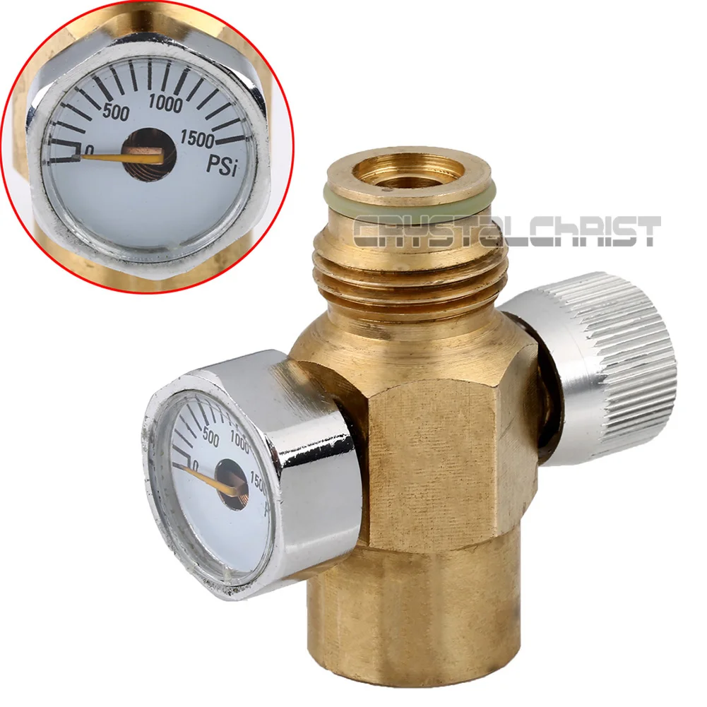 Новый Пейнтбол внутренняя Нитки co2 бак on/off Клапан с 1500 psi Gauge|co2 tank|threaded co2paintball tank |
