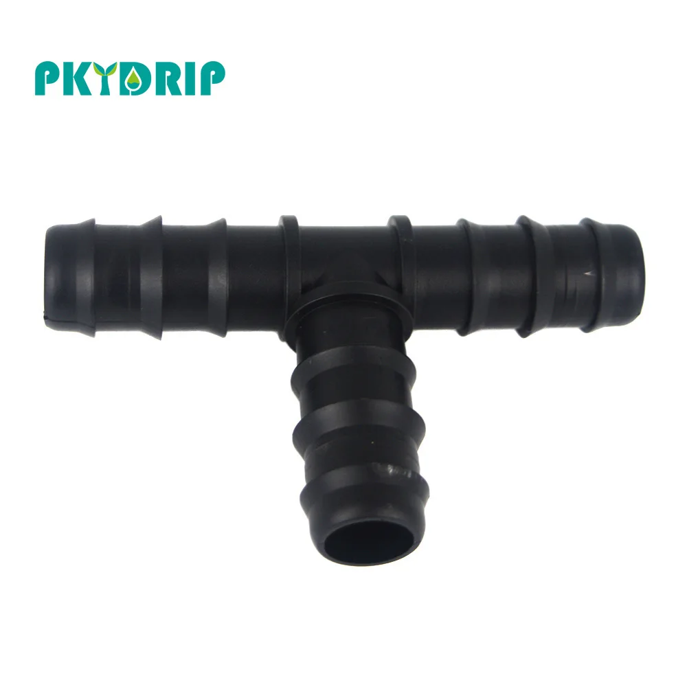 Pkydrip пластик черный 1 шт. Dn16 тройник разъем микро аксессуары для шланга дома сад полив капельного орошения системы