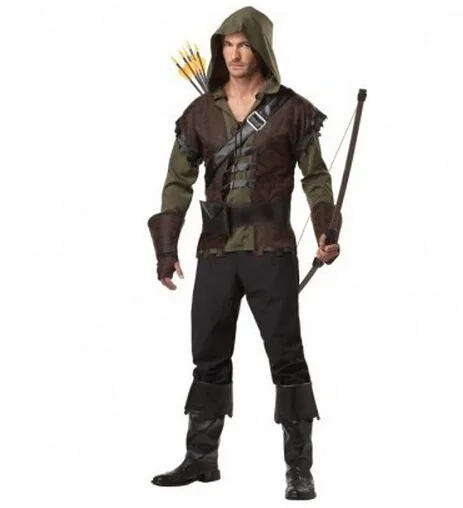 

Halloween Mens Robin Hood Prince Of Thieves Peter Pan costume Robin Hood Medieval Sherwood Archer Hero Thieves Warrior costume