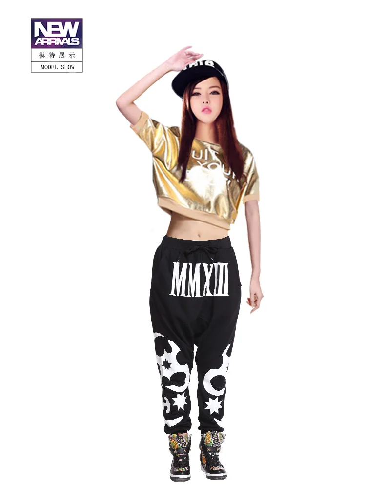 Jazz Dance Suit Ds Fashion Hip-hop Clothing Women Loose Suit Hip-hop Hip-hop Students Performing Practice Dance Clothes