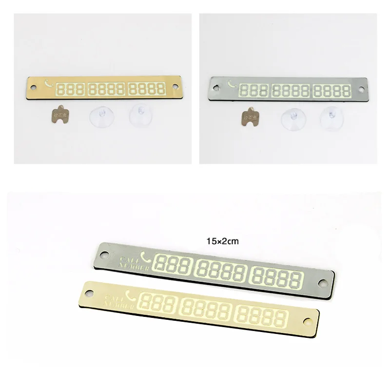 1 шт. Универсальная автомобильная светящаяся Временная парковочная карта