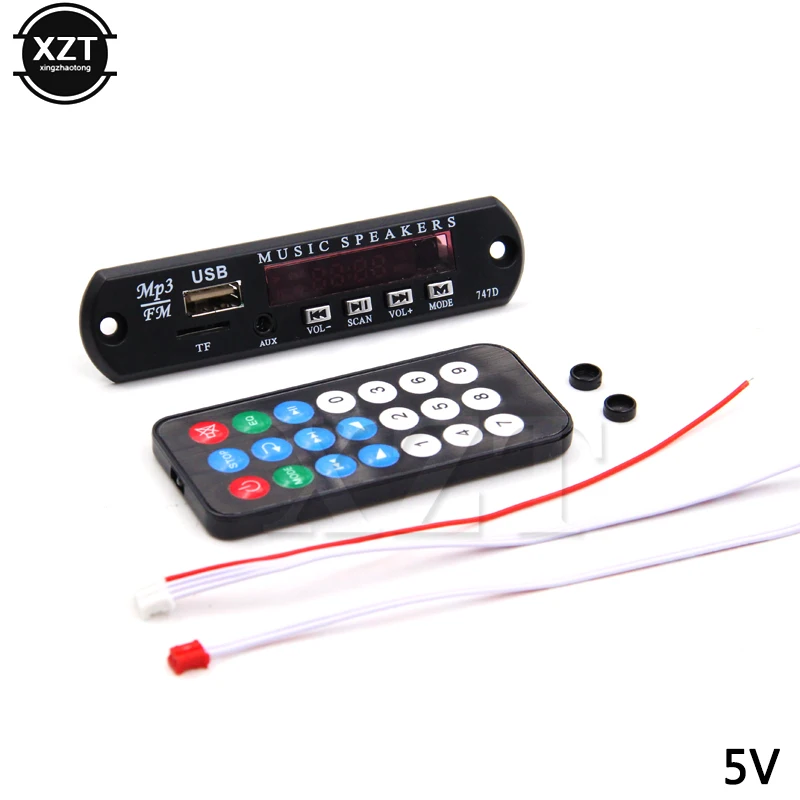 1 шт. блок питания Micro USB TF радио DC 5 в 12 В MP3 декодер плата аудио плеер модуль для