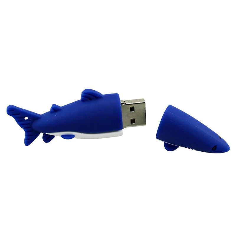 U диск флэш накопитель мультфильм Рыба Акула Стиль 4 ГБ 8 16 32 64 Usb карта памяти