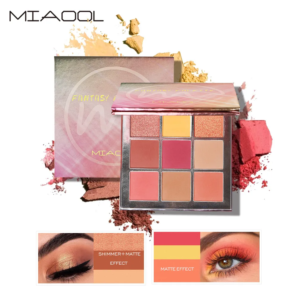 Miaool прессованная матовая блестящая Мерцающая палитра Перламутровые тени для век