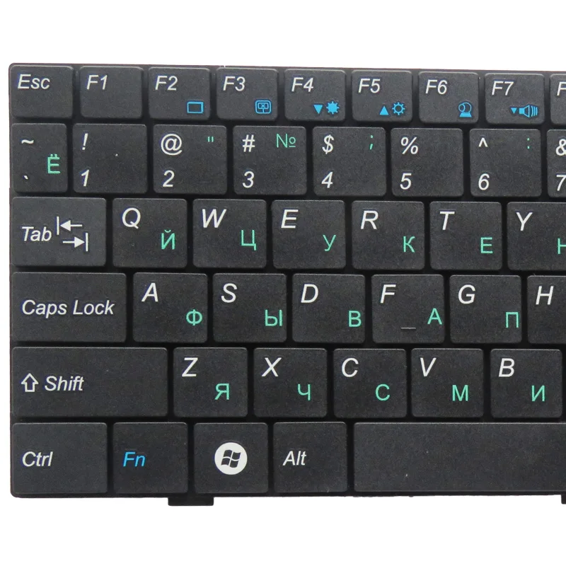 GZEELE Русская клавиатура для ноутбука MSI Wind U135 U135DX U160 U160dx U180 V103622AK1 S1n-1ERU2b1 V103622CK1 RU черная клавиатура новая