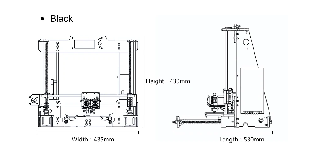 Высокоточный двойной экструдер Prusa i3 3D комплект принтеров Anet A8M imprimante 3d DIY настольный LCD2004 3d принтер с PLA нитью