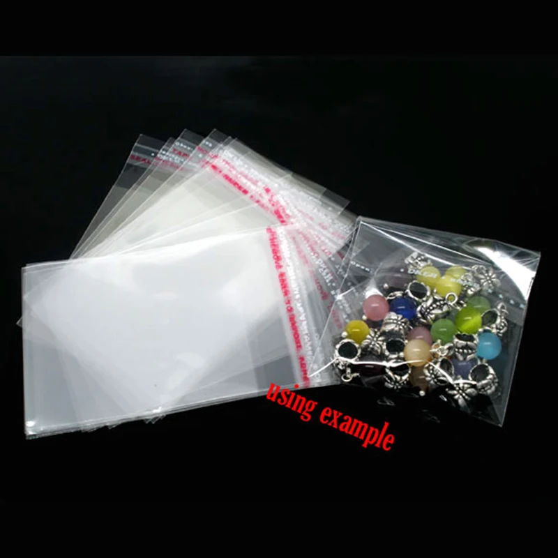 200 шт. самоклеящиеся пластиковые пакеты 9x6 см|bag dirt|bag buddybag glass |