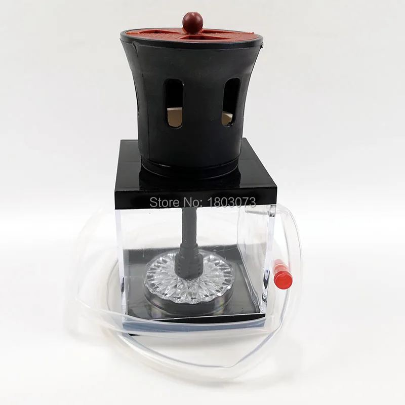 Acryl shisha square box christmas halloween gift portable hookah smoke pipe wind cover charcoal tong packed small hookah