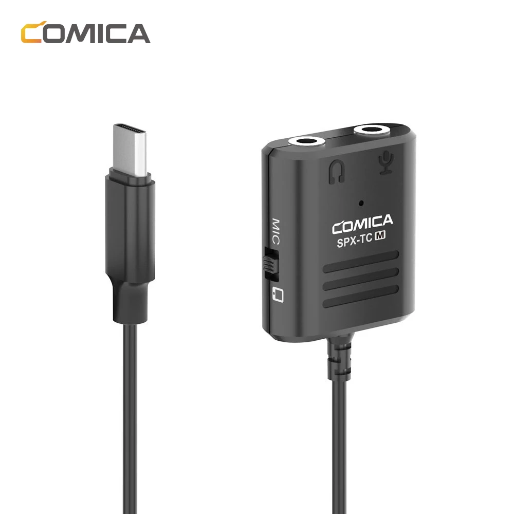 Comica SPX TC Многофункциональный 3 5 мм TRS & TRRS к USB TYPE C адаптер аудиокабеля для