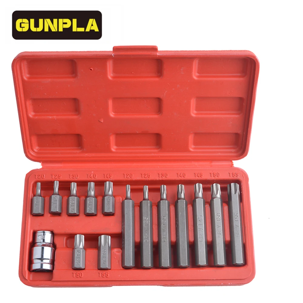 Набор насадок из хромированной ванадиевой стали Gunpla 15 шт. для CR V 1 1/2 дюйма|star bit