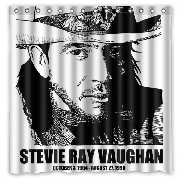 Дизайнерская занавеска для ванной Stevie Ray Воган водонепроницаемая и неровная из