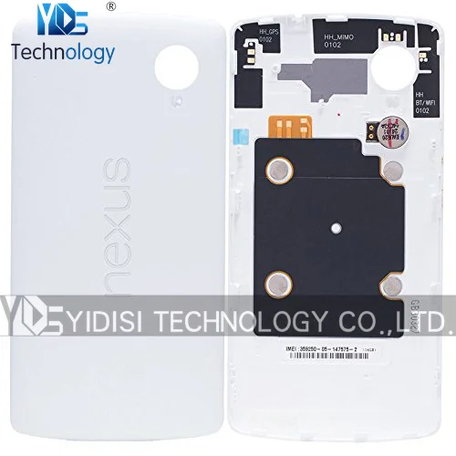 1 ШТ. Оригинальный НОВЫЙ Для LG Google Nexus 5 D820 D821 вернуться Задняя крышка Батарейного