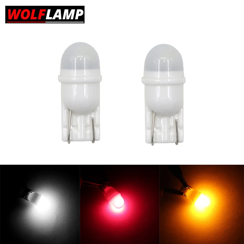 Wolflamp 2 шт. новейший T10 светодиодный светильник W5W автомобильный DRL 194 168 габаритный