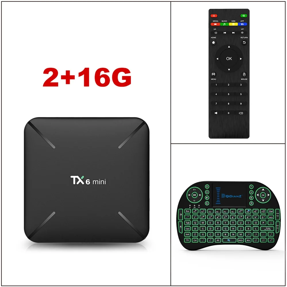 TX6MINI-2-16-I8 DQiDianZ TX6mini Android 9,0 Смарт ТВ приставка Allwinner H6 четырехъядерный ALICE UX HDR 4K двойной Wifi Google плеер TX6 мини приставка - Цвет: TX6MINI-2-16-I8