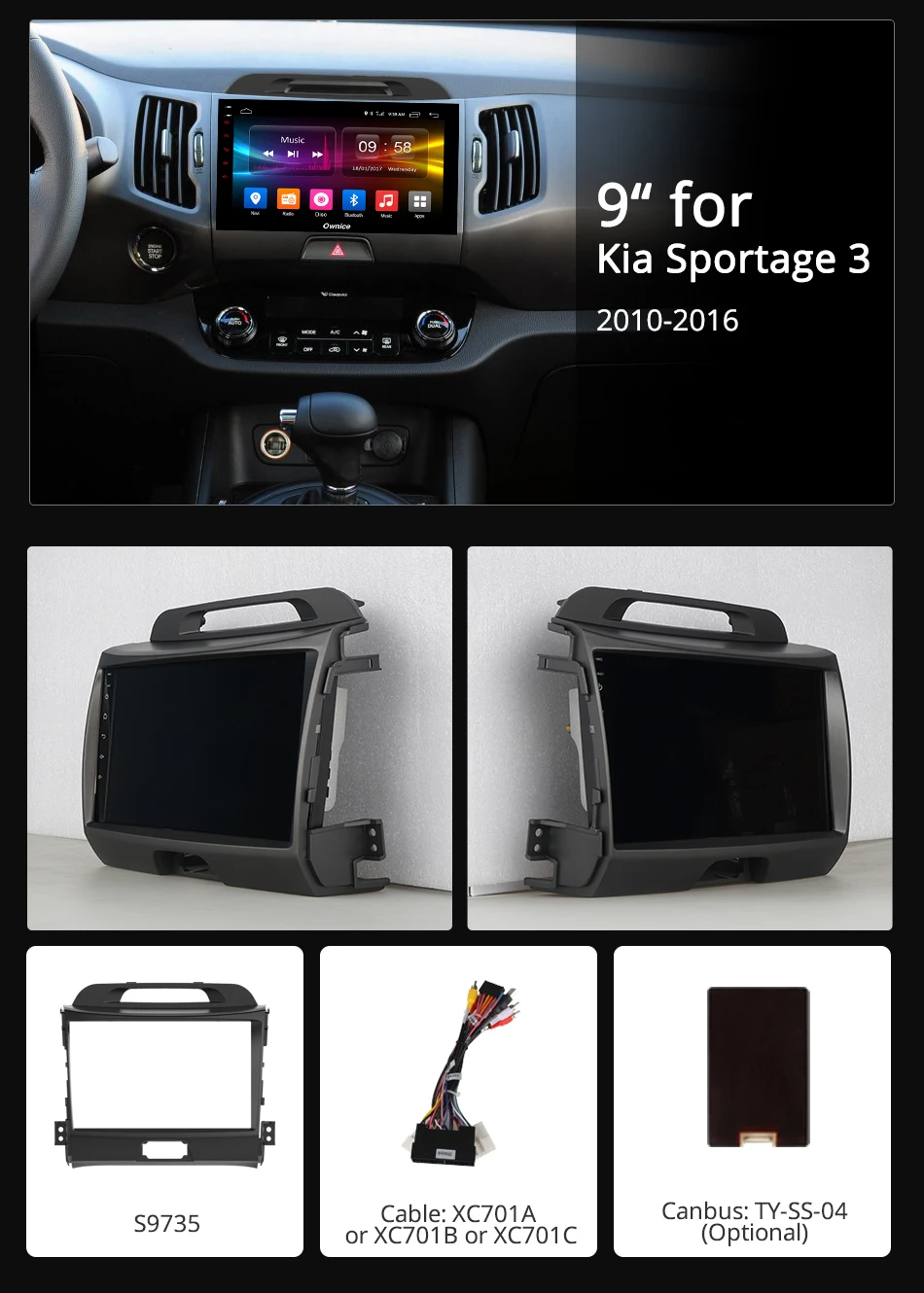 Ownice K1 K2 Android 8 1 восемь основных для KIA KX5 2016 Sportage 3 4 2007 автомагнитолы 2 din Navi gps плеер