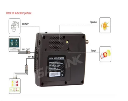 Satlink WS 6950 3,5 дюймов цифровой спутниковый сигнал Finder метр WS6950 WS-6950