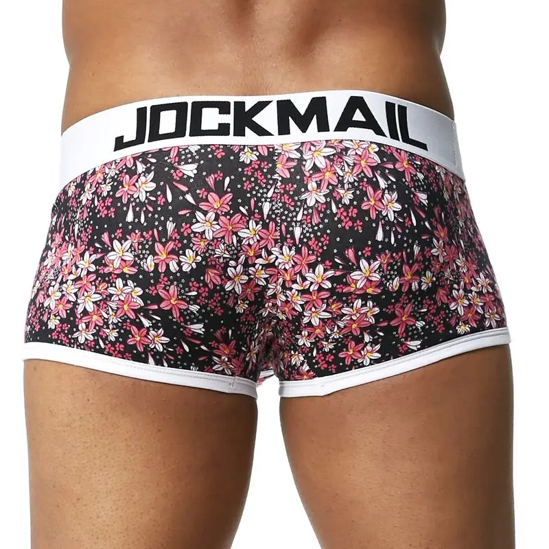 JOCKMAIL, модное сексуальное нижнее белье для мужчин, милый мультяшный принт, мужские боксеры, удобные трусики, мягкие дышащие мужские трусы
