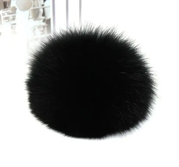 Новые разноцветные помпоны из натурального меха 7 см для самостоятельной сборки