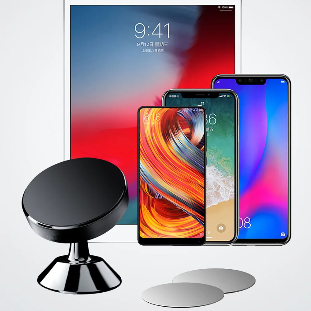 Магнитный Универсальный держатель для iPhone, samsung, кронштейн, подставка, держатель для huawei, Xiaomi, для автомобиля, вентиляционное отверстие, алюминиевый сплав, gps
