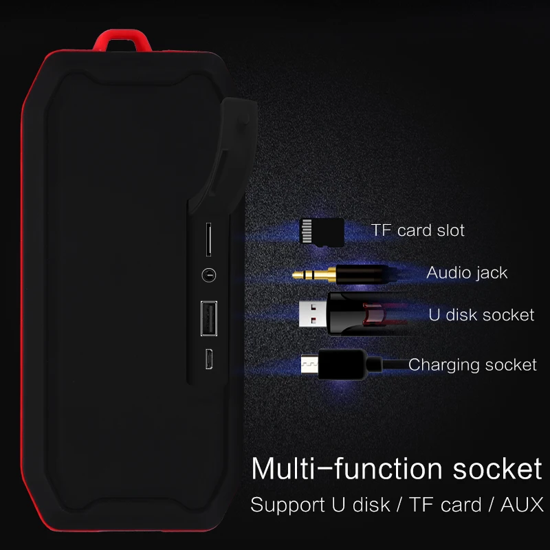 Портативный динамик Y3 Bluetooth IPX7 водонепроницаемый стерео бас bluetooth built in1200mAh