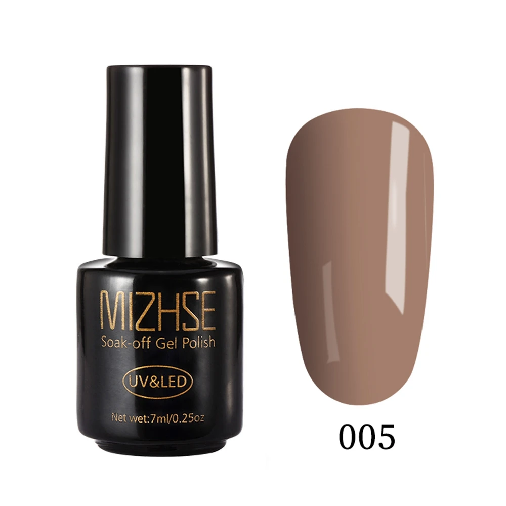 BKF005 MIZHSE 7 мл УФ-гель для ногтей УФ светодиодный Lakier hybrydowin Гибридный гвоздь гель, полирующие средства Vernis Полупостоянный УФ светодиодный Гель-лак - Цвет: BKF005