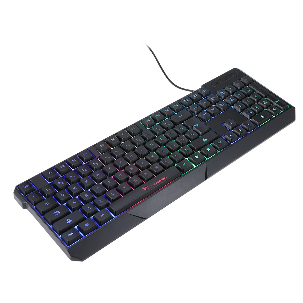 MOTOSPEED K70 104 игровая клавиатура Esport USB Проводная светодиодный с Цветной подсветкой
