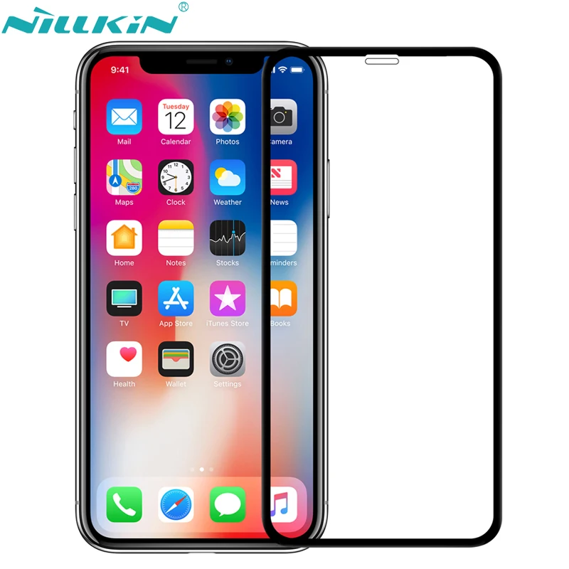 Защитное стекло NILLKIN XD CP + MAX полностью покрытое закаленное для iPhone 11 Pro X XR XS Max 7 8 Plus