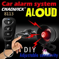 one way car alarm siren anti scratch scratch remote control new diy car accessories adjustable sensitivity 12v dc chadwick 8113