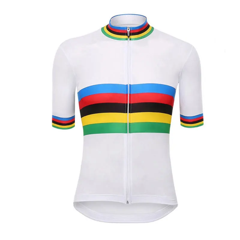 Jersey Crossrider Чемпион короткий рукав Велоспорт Джерси MTB велосипедная одежда велокостюм из флиса мужской летний нагрудник набор Майо кулот - Цвет: Jersey