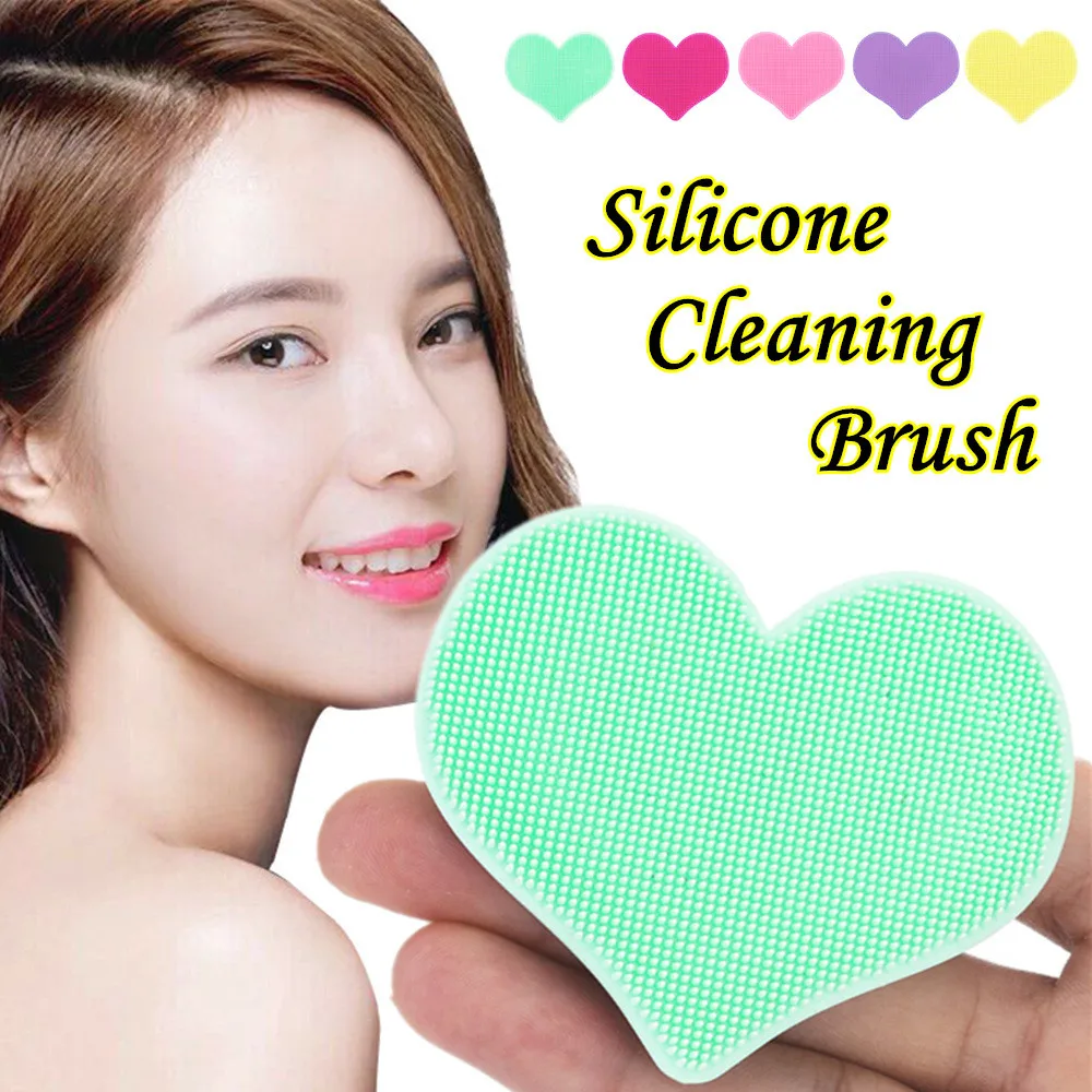 Щетка для чистки удобный силиконовый инструмент очистки лица головы тела