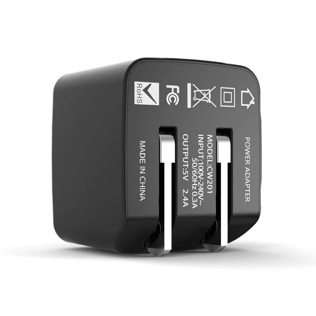 2.4A USB зарядное устройство 12 Вт двойной Настенный 5 В для переменного тока 100 240 50 60