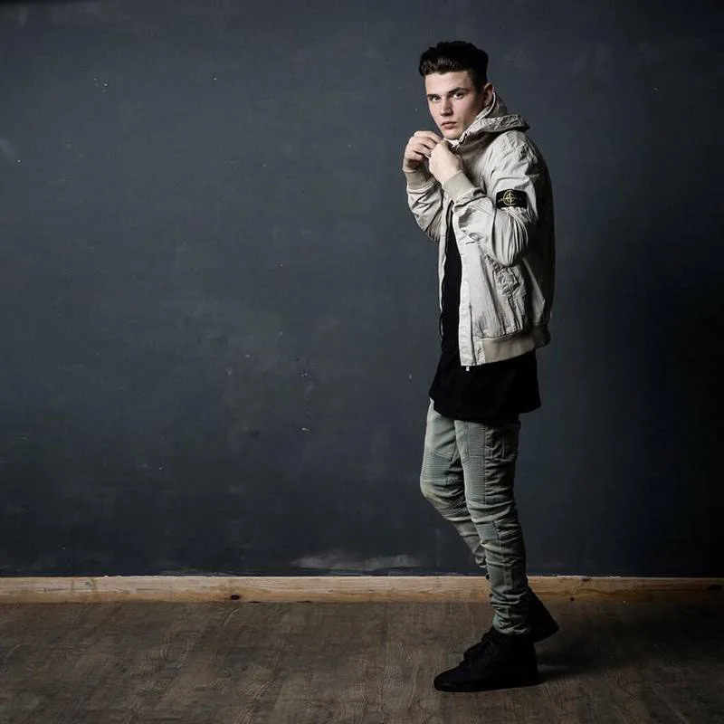 [Ху и GH] 2017 Новая мода бренд Для мужчин обтягивающие джинсы взлетно-посадочной