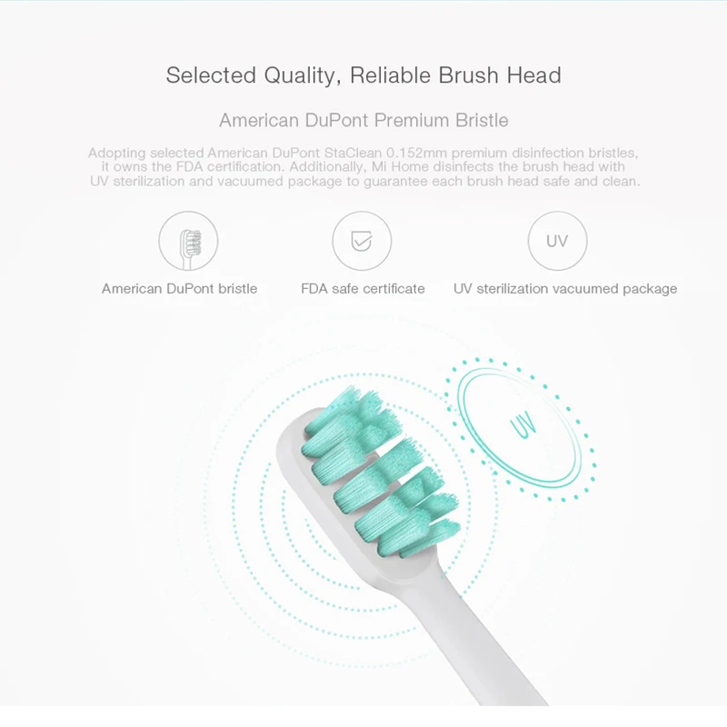 Xiaomi Mijia Sonic Electric Toothbrush Heads 3D High-density 3pcs Replacement Mi Tooth Brush High Efficient Oral Care | Бытовая техника