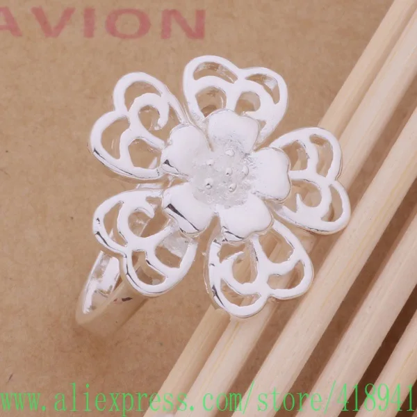 Посеребренное кольцо посеребренное модное ювелирное изделие као/Резные