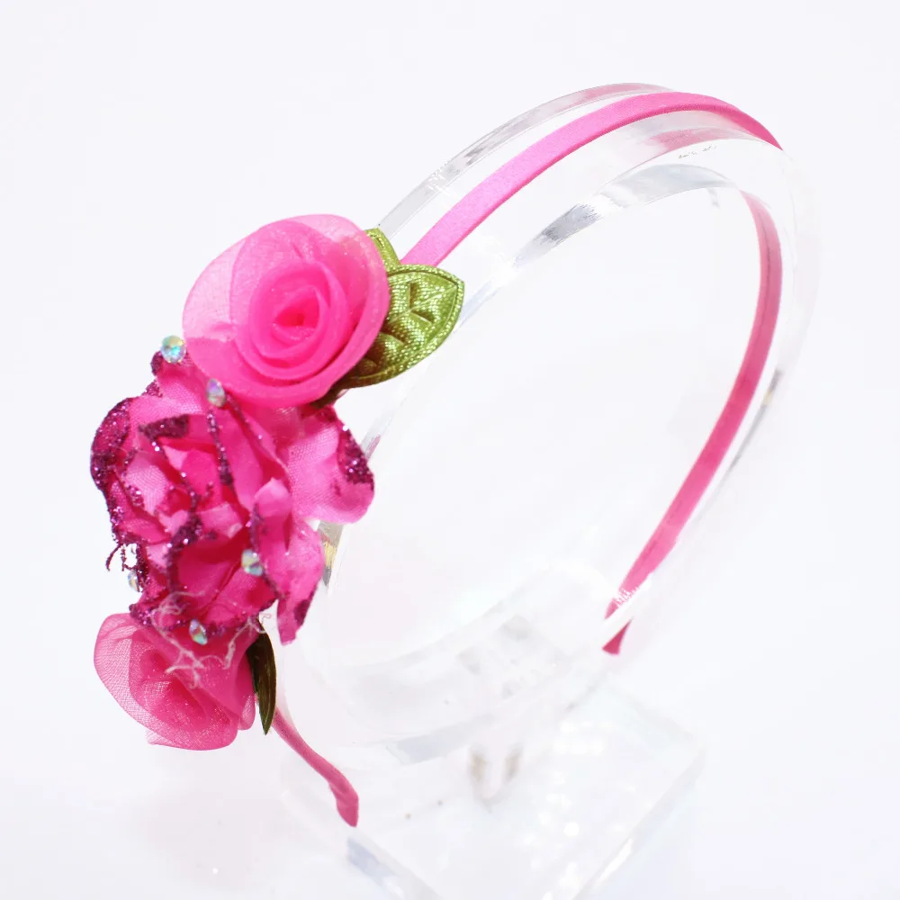 Детский обруч для волос с красивыми цветами милый натурального цвета