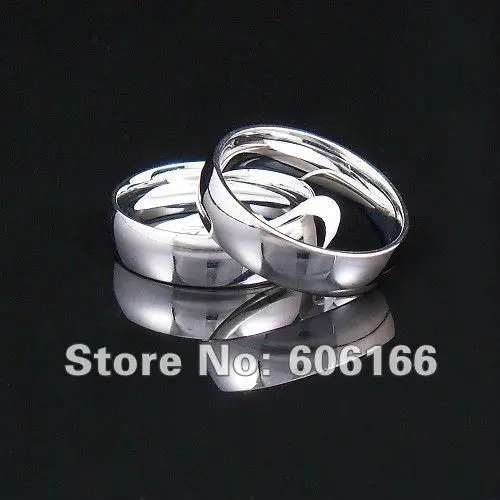 6 мм Серебряный тон Высокая полировка купол полукруглые кольца Удобная