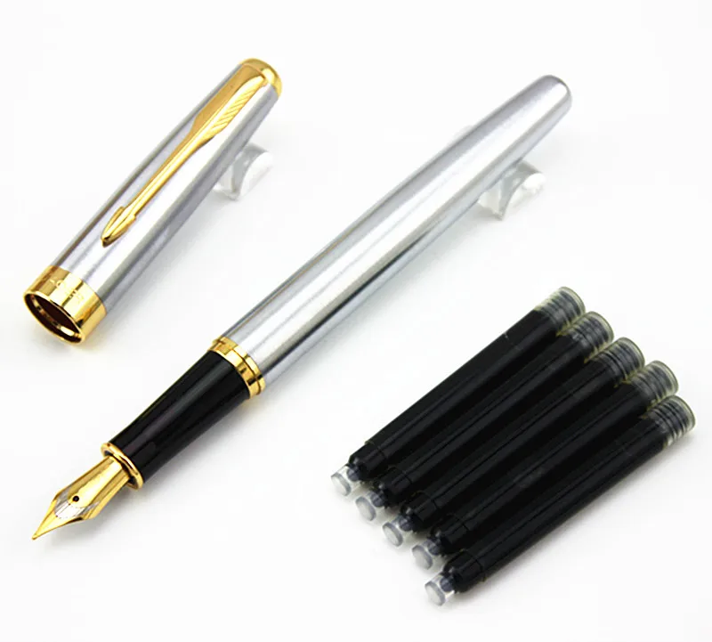 Ручка перьевая BAOER 388 из нержавеющей стали Классическая чернильная|fountain pen|nib fountain