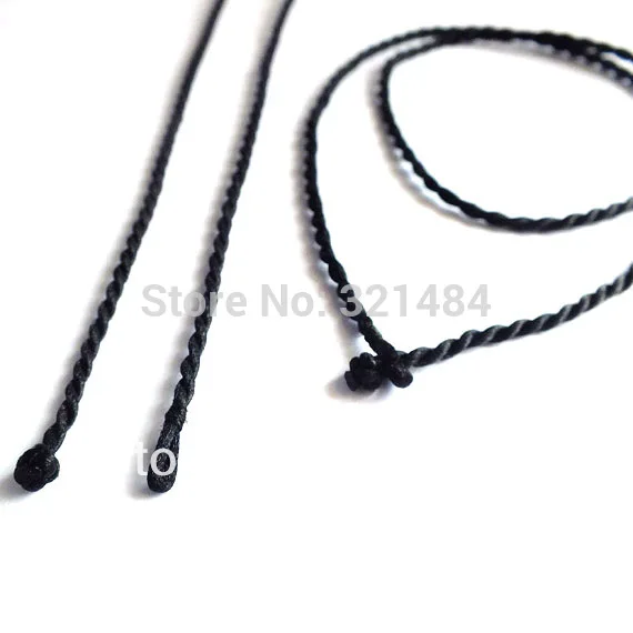 

wholesale 1000pcs 2mm black 18" Twist Braided Silk Necklace Cord Jewelry findings