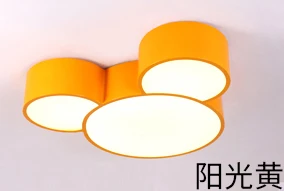 yellow 65cm Мультфильм Микки Мыши светодиодный потолочный светильник Микки детская комната спальня лампа детский сад классе парк развлечений огни современный потолок освещения светильники потолочные Потолочная люстра - Цвет корпуса: yellow 65cm