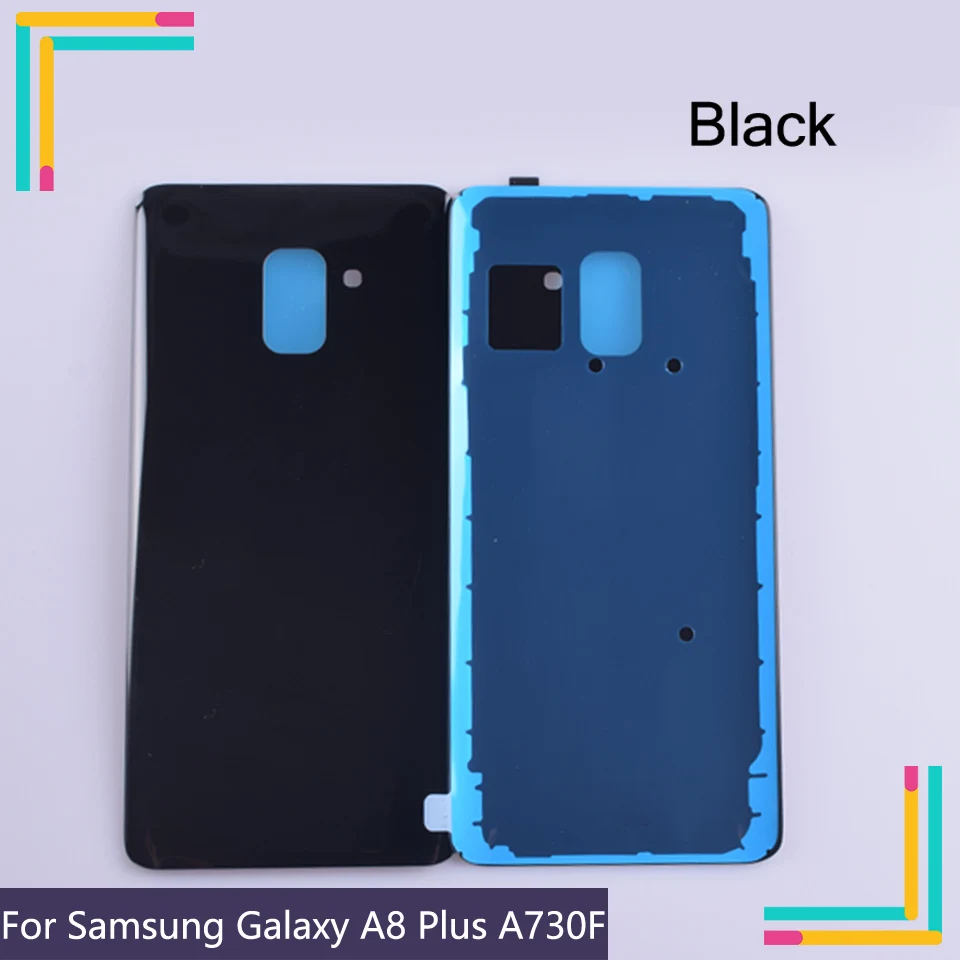 10 шт./лот для Samsung Galaxy A8 + Plus 2018 A730 SM-A730F A730DS A730F Крышка батарейного отсека задняя
