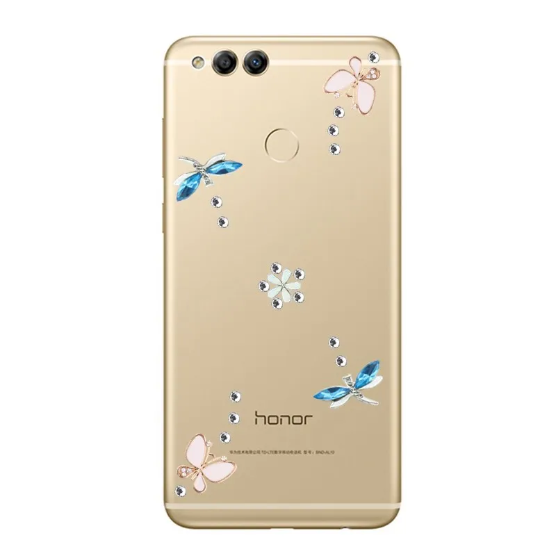 P smart Bling Rhinestone Case for Huawei Honor 20 pro 10 9X 8X 8C 8S 8A 7a Nova 6 5T 5 4 3i 3 P30 P20 lite Phone Shell Cover |