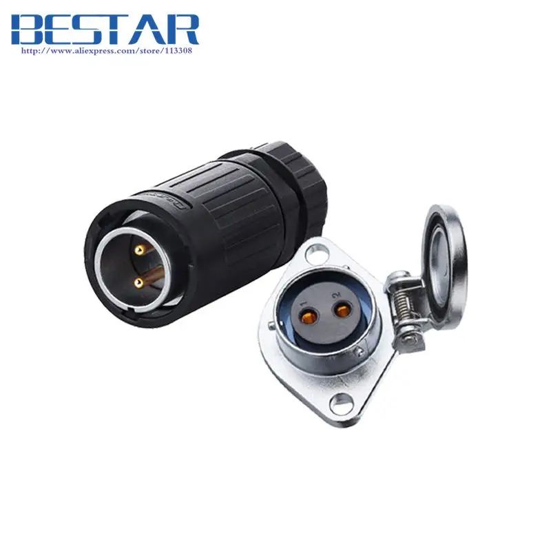 2 контактный Штекерный и гнездовой разъем 3 4 5 P открытый водонепроницаемый